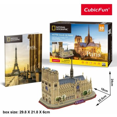 CubicFun 3D puzzle NG Notre Dame 128 ks – Zbozi.Blesk.cz