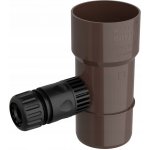Bryza Sběrač dešťové vody Ø 110 mm se závitem 1" RAL 8017 hnědý – Sleviste.cz