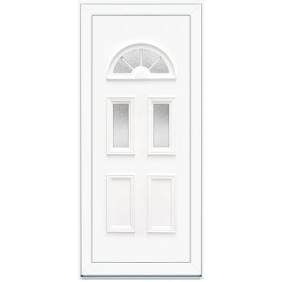 Solid Elements Vchodové dveře Maki, 90 L, 1000 × 2100 mm, plast, levé, bílé, prosklené W1DRBCZTK1.0002 – Zboží Mobilmania