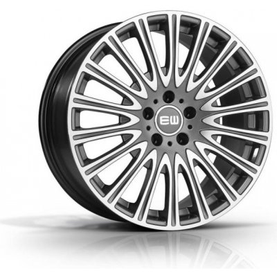 Elite Wheels EW13 TURBINE 8,5x19 5x112 ET34,5 palladium polished – Zboží Mobilmania