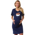 Těhotenská a kojicí košilka tmavě modrá s medvídkem pohodlí a roztomilost v jednom 1C4153 modrá – Hledejceny.cz