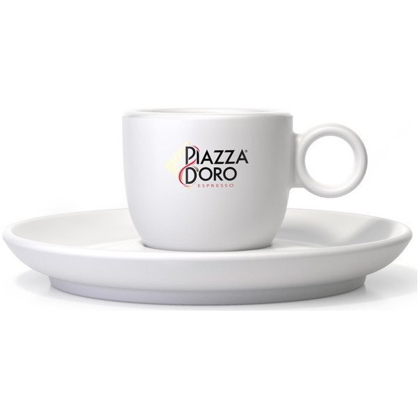 Piazza d´Oro bílý porcelánový šálek s podšálkem pro Ristretto nová edice  100 ml od 150 Kč - Heureka.cz