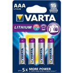 Varta Lithium AAA 4ks VARTA-6103/4B – Sleviste.cz