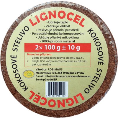 Robimaus Lignocel kokosový puk 2 ks – Zbozi.Blesk.cz