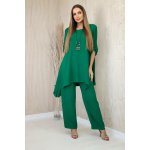 Fashionweek elegantní souprava košile a kalhoty ze vzdušného materiálu K1025 zelená – Zboží Dáma