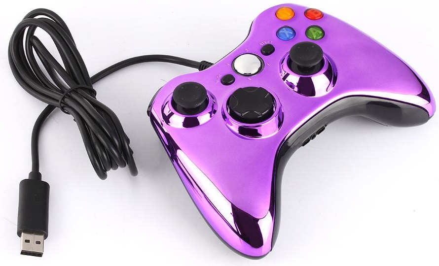 PSko drátový ovaldač pro Xbox 360 purple 13315
