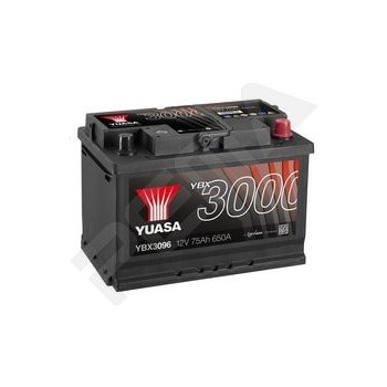 Yuasa YBX3000 12V 75Ah 650A YBX3096