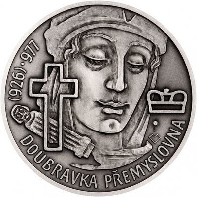 Česká mincovna Stříbrná medaile Slavné nevěsty - Doubravka Přemyslovna stand 42 g
