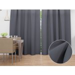 Biante Dekorační závěs Rongo RG-017 Tmavě šedý 140x220 cm – Hledejceny.cz