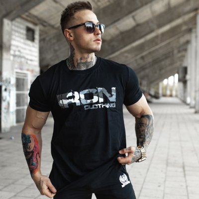 UltraSoft tričko Iron Camo Style černé – Hledejceny.cz