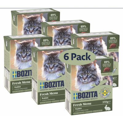 Bozita Cat kousky v želé s králičím masem 6 x 370 g – Sleviste.cz
