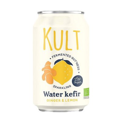 Kult Kefir Bio Vodní kefir s příchutí citronu a zázvoru 330 ml – Zboží Dáma