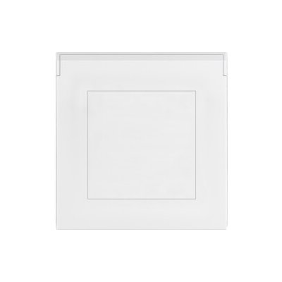 Vysavačová zásuvka ABB Levit - bílá/bílá – Zboží Mobilmania