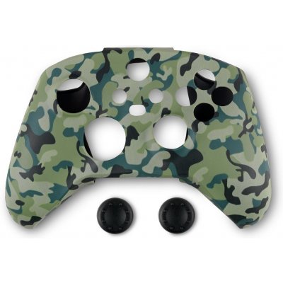 Spartan Gear Controller Silicon Skin Cover and Thumb Grips - Green Camo XONE XSX