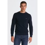 Gant svetr Cotton Pique C-neck modrá – Hledejceny.cz
