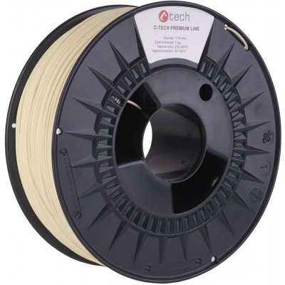 C-Tech Premium Line PETG, slonová kost světlá, RAL1015, 1,75 mm, 1 kg – Zboží Živě