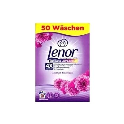 Lenor Amethyst Prací Prášek na Barevné Prádlo 50 PD – Zboží Mobilmania