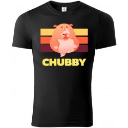 MemeMerch tričko Chubby Tomáš černá