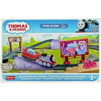 Fisher Price Tom and Friends Push and Ride Set Tom v křišťálových dolech Thomas HGY83 HGY82 MATTEL – Zboží Dáma