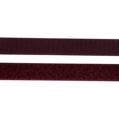 Pro Háčkování Suchý zip, 20 mm, komplet tmavá bordó – Hledejceny.cz
