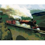 ZUTY Malování podle čísel MALBA BRADAVICKÉHO EXPRESU HARRY POTTER Rozměr 40 x 50 cm Rámování vypnuté plátno na rám – Zboží Dáma