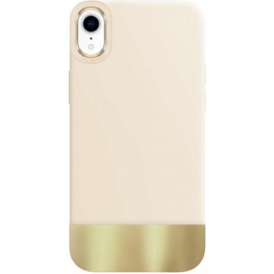 Pouzdro Appleking ochranné s pokovenou spodní částí iPhone XR - béžové – Zboží Mobilmania