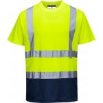 Portwest Reflexní tričko s krátkým rukávem Plus Hi-Vis žluté/modré 86795