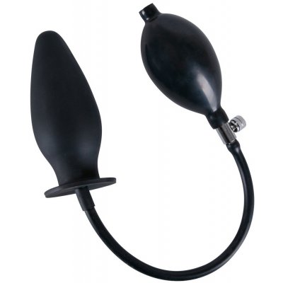 You2Toys True Black Anal Plug Nafukovací anální kolík černé – Zboží Dáma