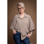 Oversize košile JENY bílá – Zboží Dáma