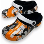 Fashion chlapecké zateplené kroksy černé – Zboží Mobilmania