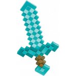 CurePink plastová replika meče Minecraft Diamond 51 x 25 cm DSG65684 – Hledejceny.cz