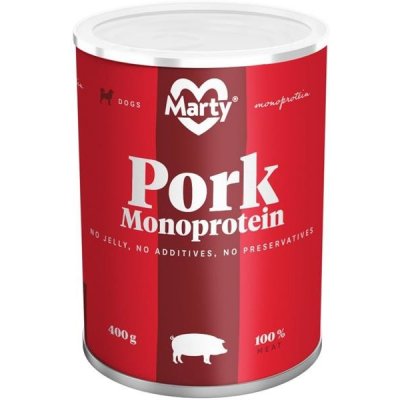 MARTY konz. pro psy - Monoprotein vepřové 400 g