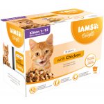 Iams Delights Adult v omáčce Land Mix 12 x 85 g – Hledejceny.cz