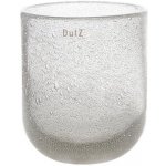 Skleněná váza DutZ Vase Flower, výška 14 cm, průměr 12 cm, barva čiré bubliny – Hledejceny.cz