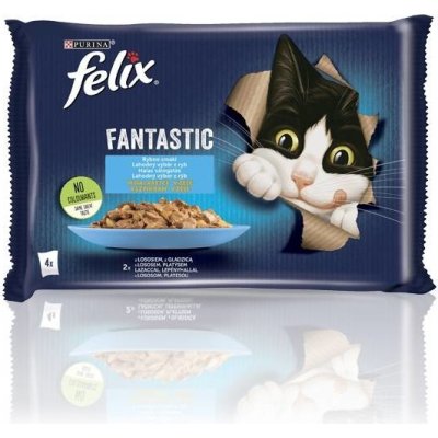 Felix Fantastic mořské hody v želé 4 x 85 g – Hledejceny.cz