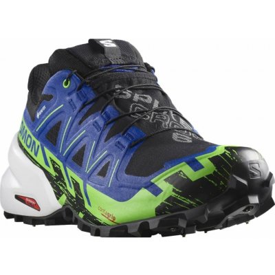 Salomon Spikecross 6 GTX L47268700 black/surf the web/green gecko – Zboží Dáma