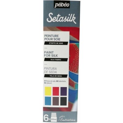 Pébéo Sada barev na hedvábí Setasilk 6 × 20 ml – Hledejceny.cz
