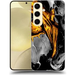 Picasee silikonové Samsung Galaxy S24 S921B 5G Black Gold čiré