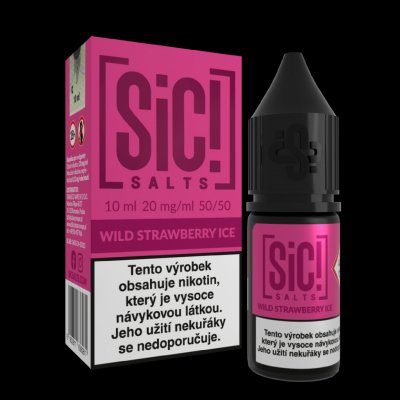 Sic!Salts Salt Wild Strawberry Ice 10 ml 20 mg – Zboží Mobilmania