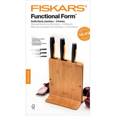 Blok 3 nožů FISKARS FUNCTIONAL FORM 1057553 – Zboží Mobilmania