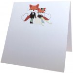 Svatba-eshop Svatební jmenovka bílá s lištičkami vysoká – Zboží Dáma