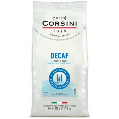 Caffé Corsini Toscana Decaf zrnková 0,5 kg – Hledejceny.cz