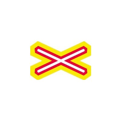 Doravní značka A32c - Výstražný kříž pro železniční přejezd jednokolejný – Hledejceny.cz