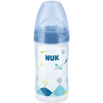 NUK First Choice láhev plastová silikonová savička New classic modrá 150ml