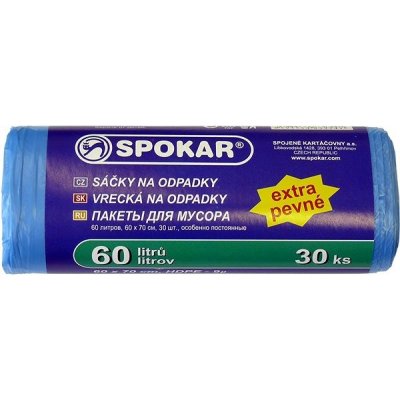 SPOKAR Sáčky na odpadky 60 l, 30 ks – Zboží Mobilmania