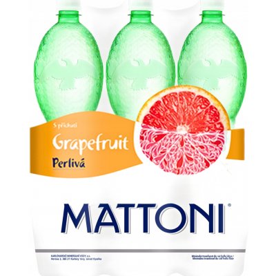 Mattoni grapefruit minerální voda perlivá 6 x 1,5 l – Hledejceny.cz