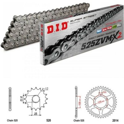 D.I.D Řetězová sada Triumph 800 Tiger XC 11-20 – Sleviste.cz
