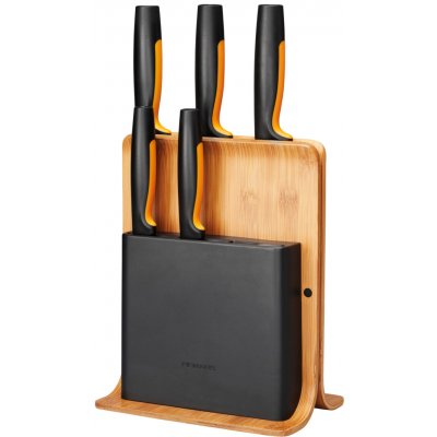 sada 5 kuchyňských nožů - bambusový blok Fiskars 1057552 – Sleviste.cz