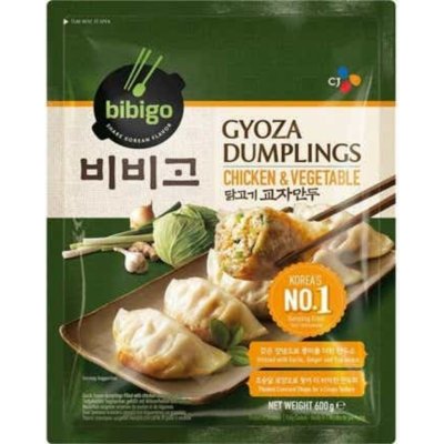 Bibigo Gyoza Knedlíčky plněné kuřecím masem a zeleninou mražené 600 g – Zboží Dáma