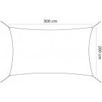 Springos 3 x 2 m SN0061 tmavě šedá – Zboží Dáma